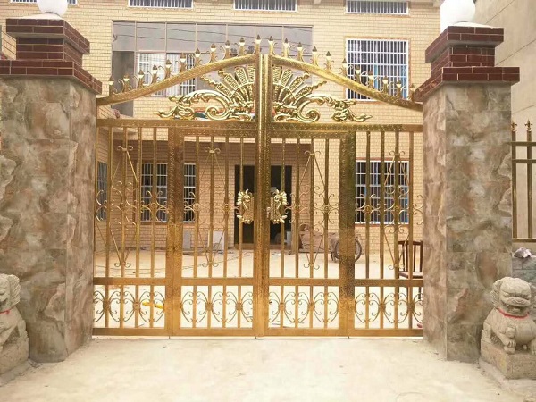 彩色304不銹鋼管大門